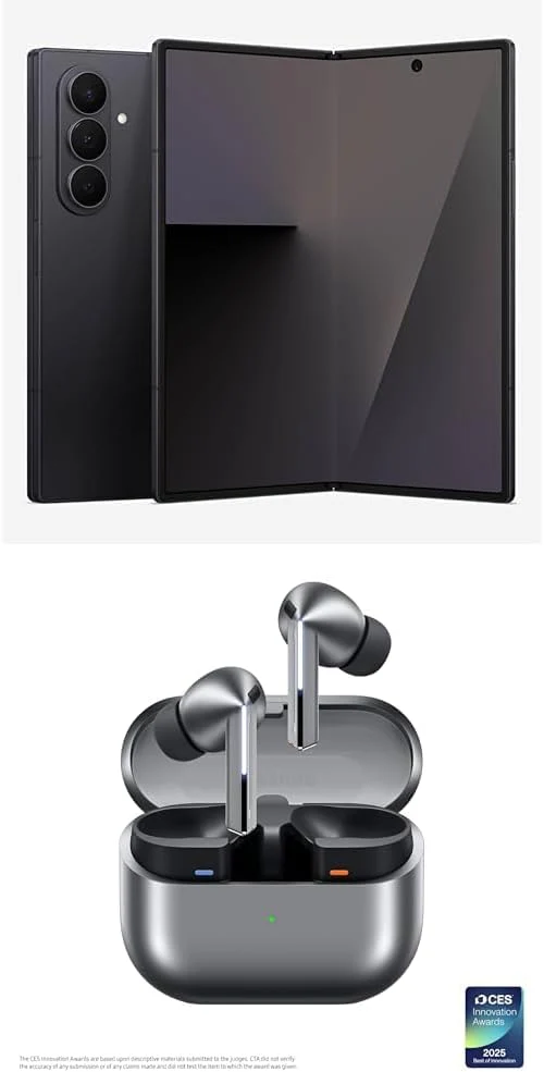 Samsung Galaxy Z Fold7 Cell Phone, 256GB AI Smartphone, Unlocked Android, AI Photo Edits, Large Screen, Long Battery Life, 2025, US 1 Yr Manufacturer Warranty, Silver Shadow