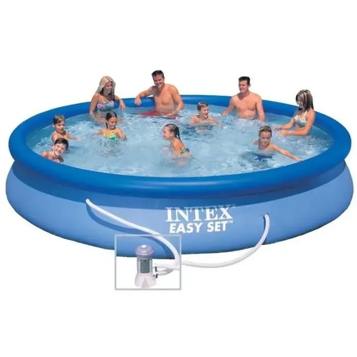Intex - 28158NP - Kit piscine easy set autoportante &oslash; 4,57 x 0,84m