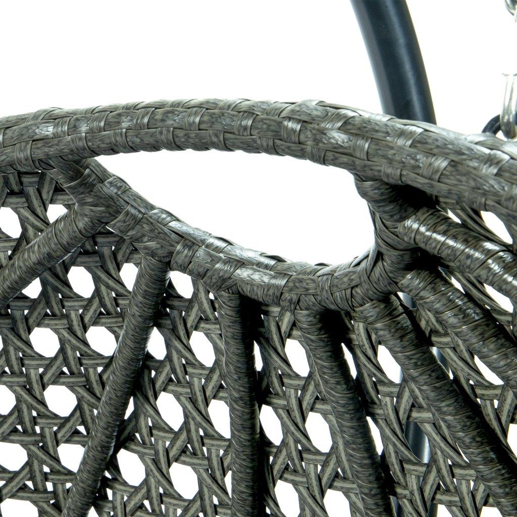 2-Person Wicker Hanging Swing Chair