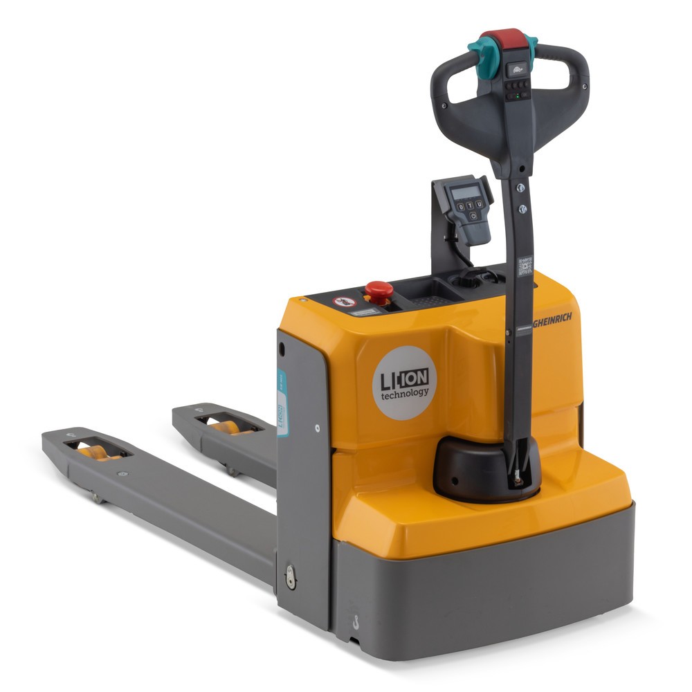 Jungheinrich EJE M13 electric pallet truck with scales, capacity 1,300 kg, lithium-ion