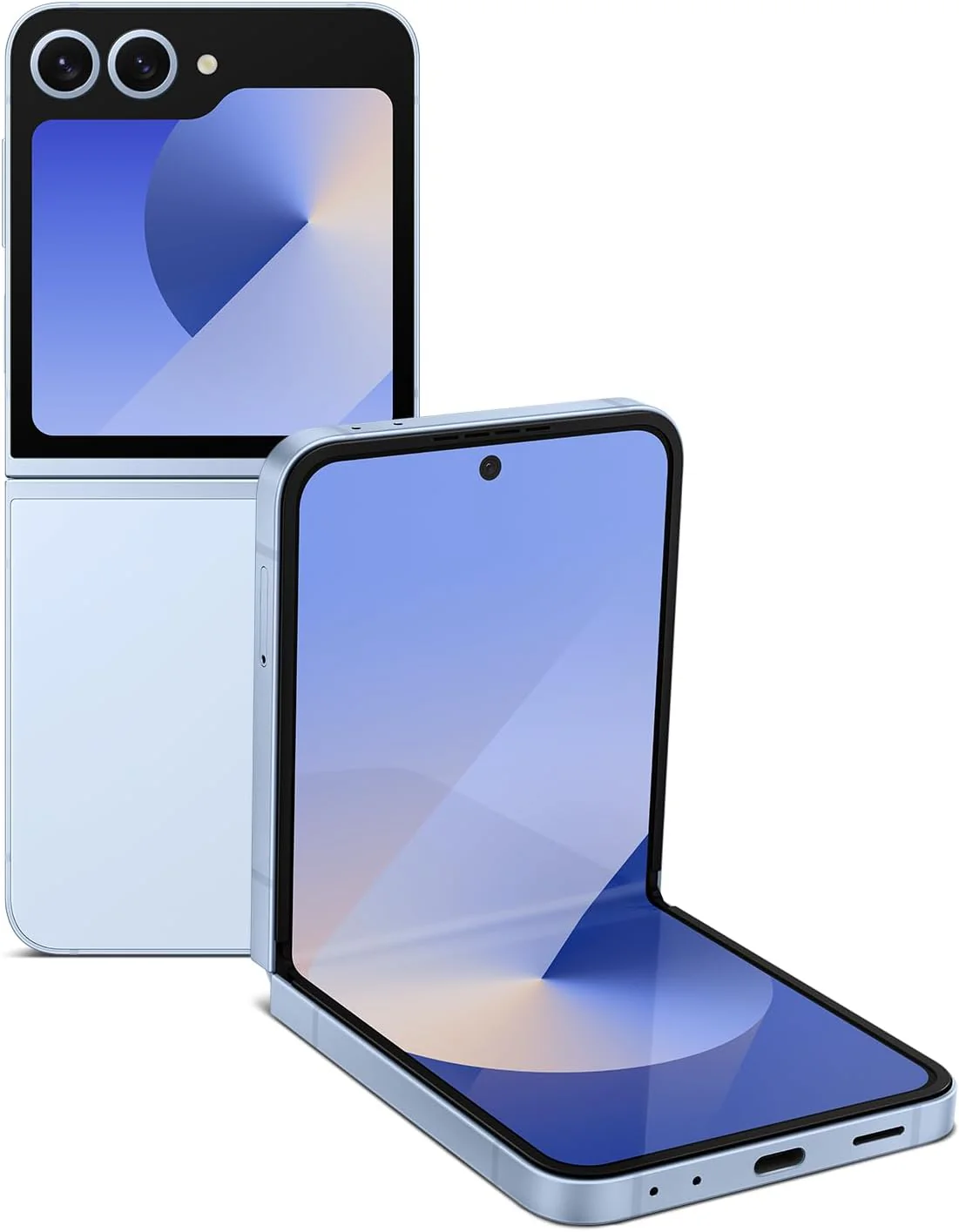 Samsung Galaxy Z Flip6, 256GB Unlocked Android Smartphone, FlexCam, Photo Assist, Camcorder Mode, Live Interpreter, Foldable Design, Pocket-Sized Portability, 2024, US 1 Yr Warranty, Silver Shadow