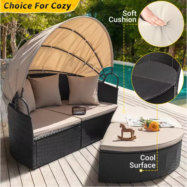 Lounge shell sun island outdoor weatherproof