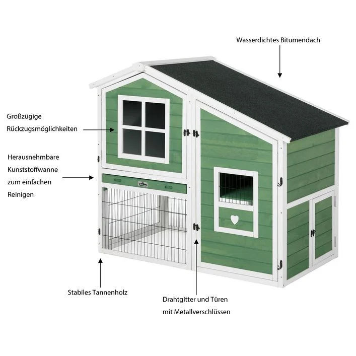Dehner Lieblinge Nagerheim Tempio, ca. B140/H120/T78 cm