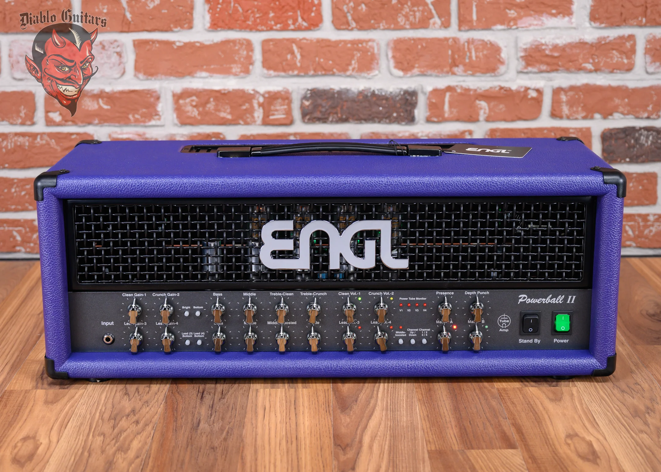Engl Custom Shop Powerball II E645/2 4-Channel 100-Watt Guitar Amp Head Purple Bronco