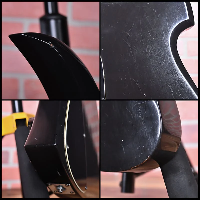 B.C. Rich USA Mockingbird Black 1983 w/Hardshell Case