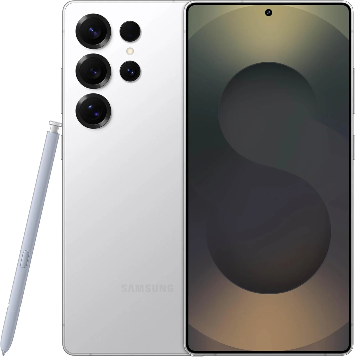 SAMSUNG Galaxy S25 Ultra, 256GB Smartphone, Unlocked Android, AI Night Mode Camera, Snapdragon 8 Elite Fast Processor, 5000mAh Battery, Built-in S Pen, 2025, US 1 Yr Warranty, Titanium Whitesilver