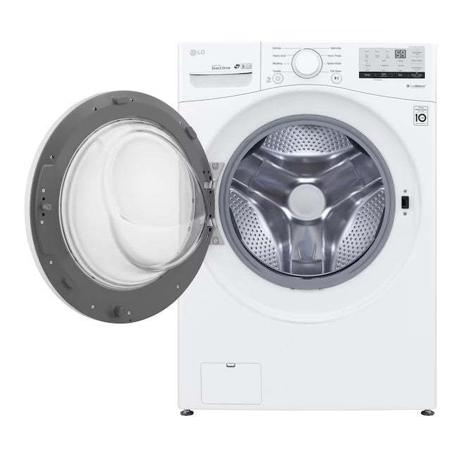 LG 4.5-cu ft High Efficiency Stackable Front-Load Washer (White) ENERGY STAR