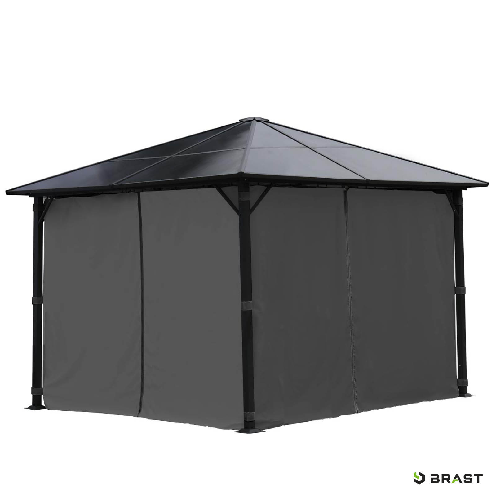 BRAST Alu Gartenpavillon SUMMERDREAM 3x3m grau