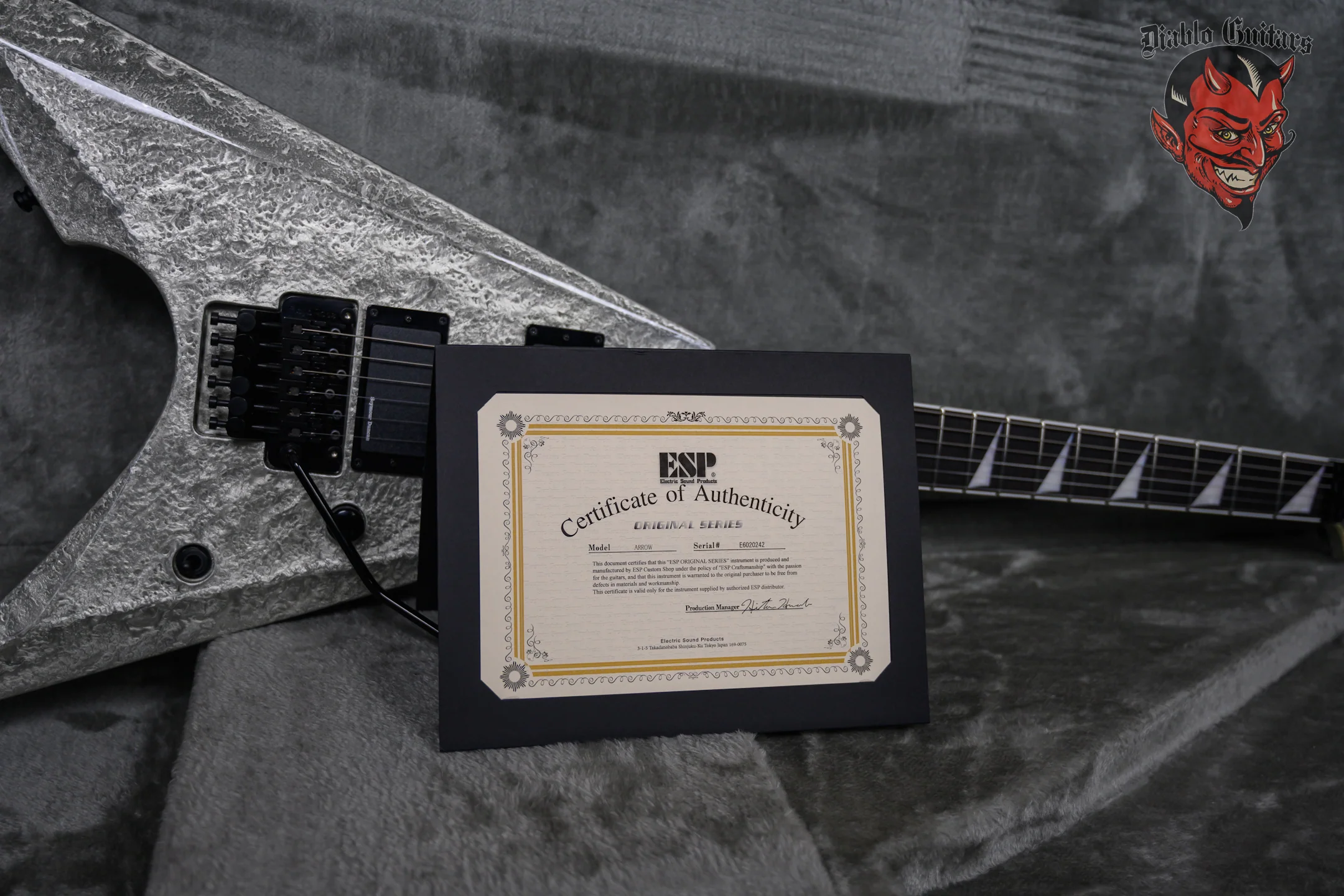 ESP Original Series Arrow FR Liquid Metal Silver 2024 w/OHSC