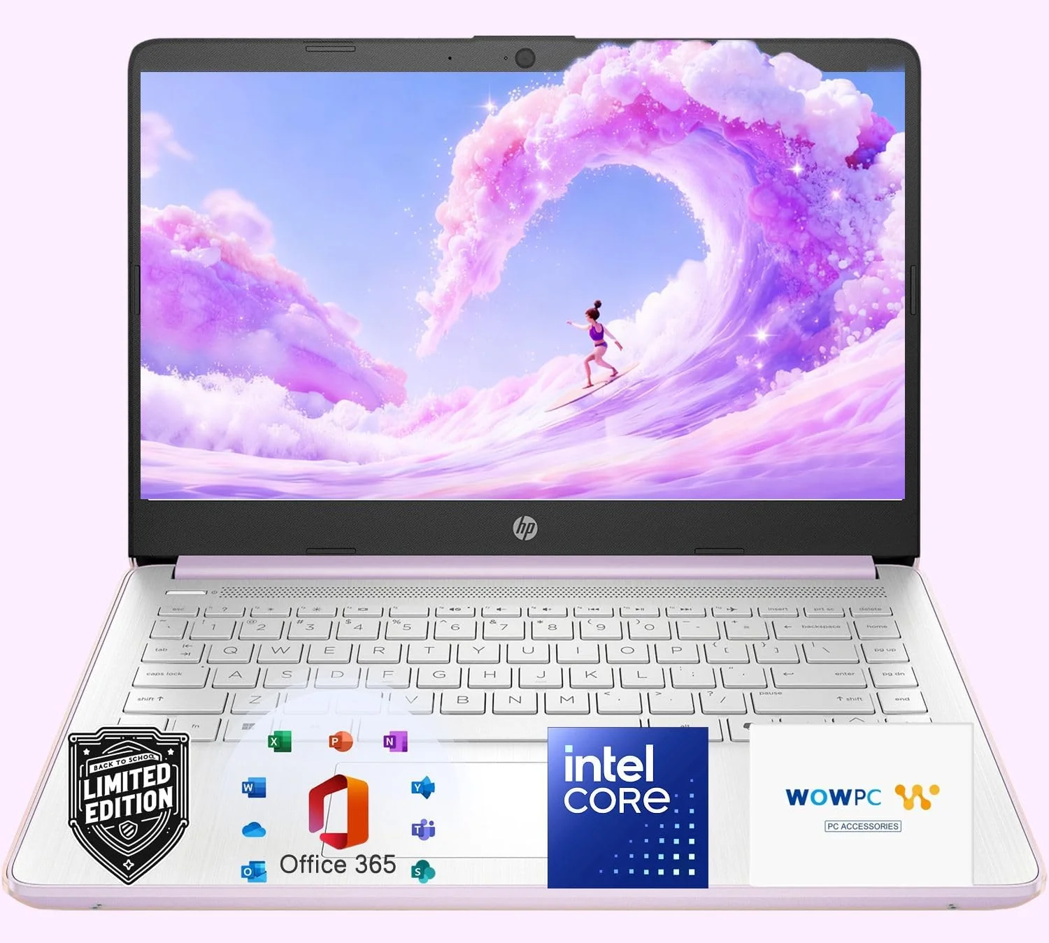 HP Ultrabook Laptop with Office 365 & Copilot AI • Intel 4-Core CPU • 1.1TB Storage (1TB OneDrive and 128GB SSD) • 8GB RAM • Windows 11 w/o Mouse
