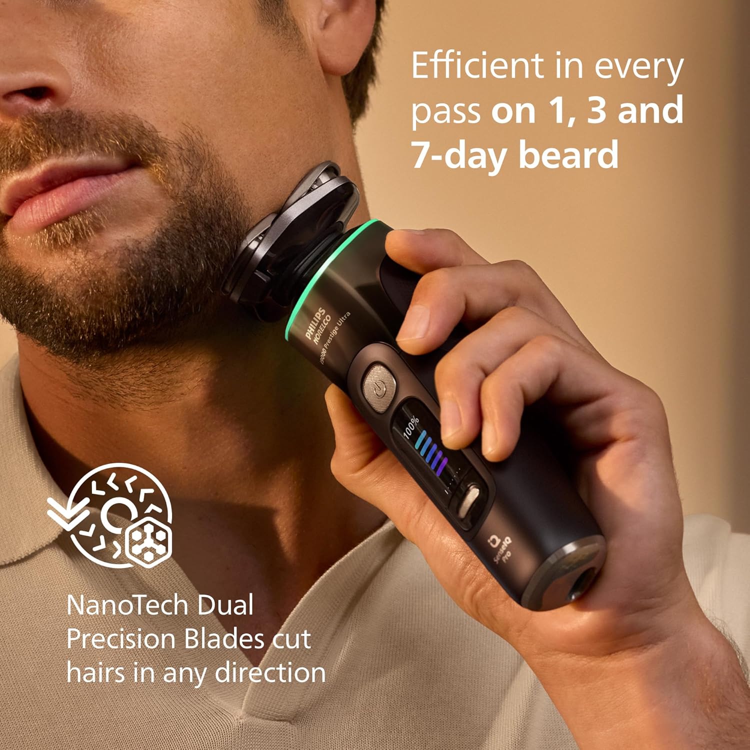 Philips Norelco i9000 Prestige Ultra Shaver with Triple Action Lift & Cut Technology