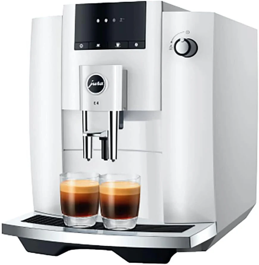 Jura E4 Piano White Automatic Coffee Machine