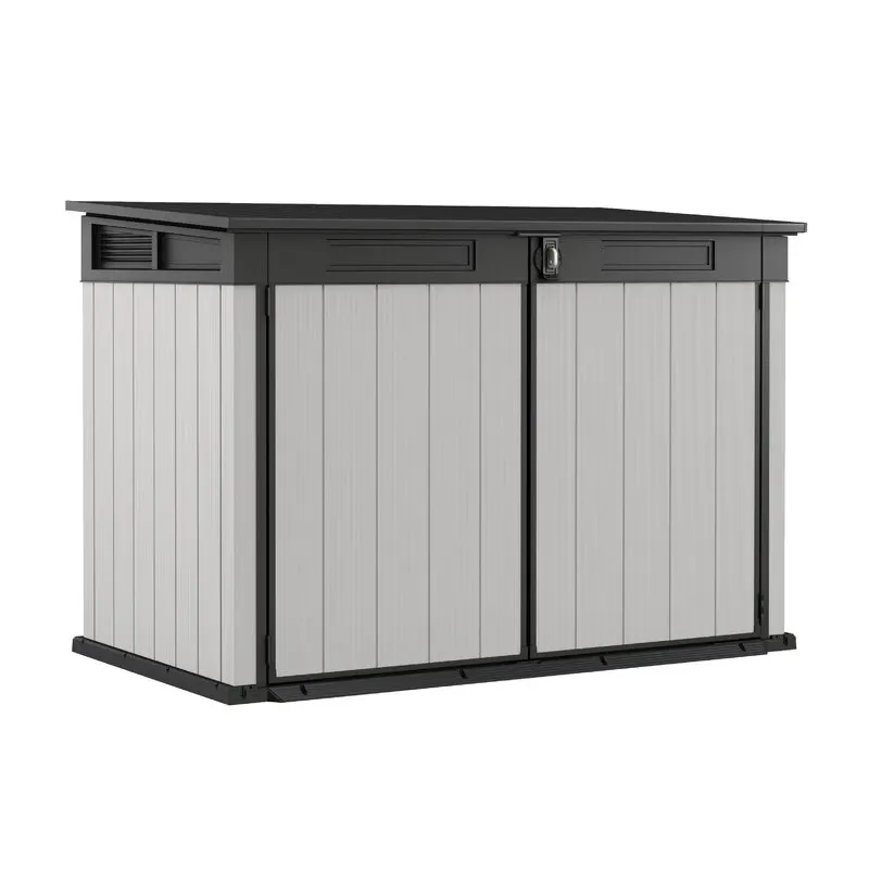 Premier Jumbo 4' 7.5" wide x 2' 8.3" deep resin horizontal trash shed