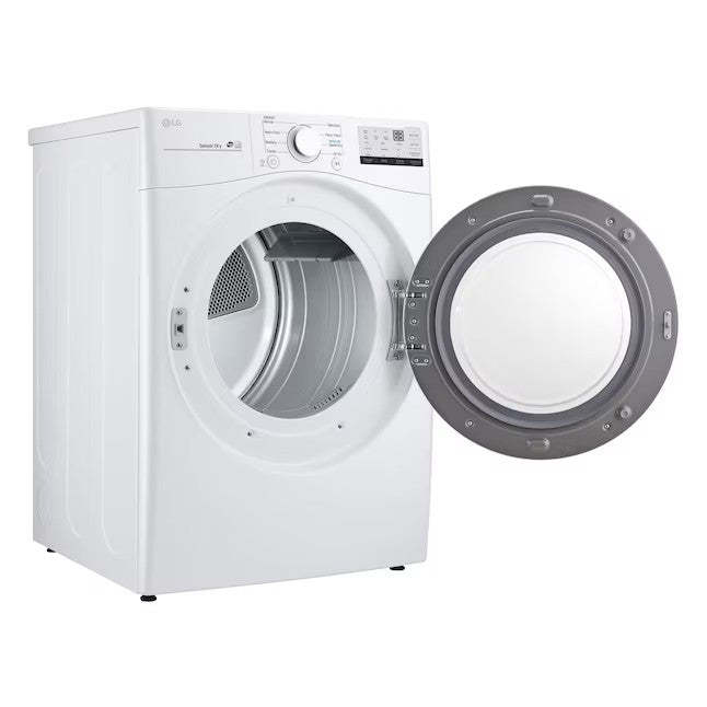 LG 7.4-cu ft Stackable Electric Dryer (White) ENERGY STAR