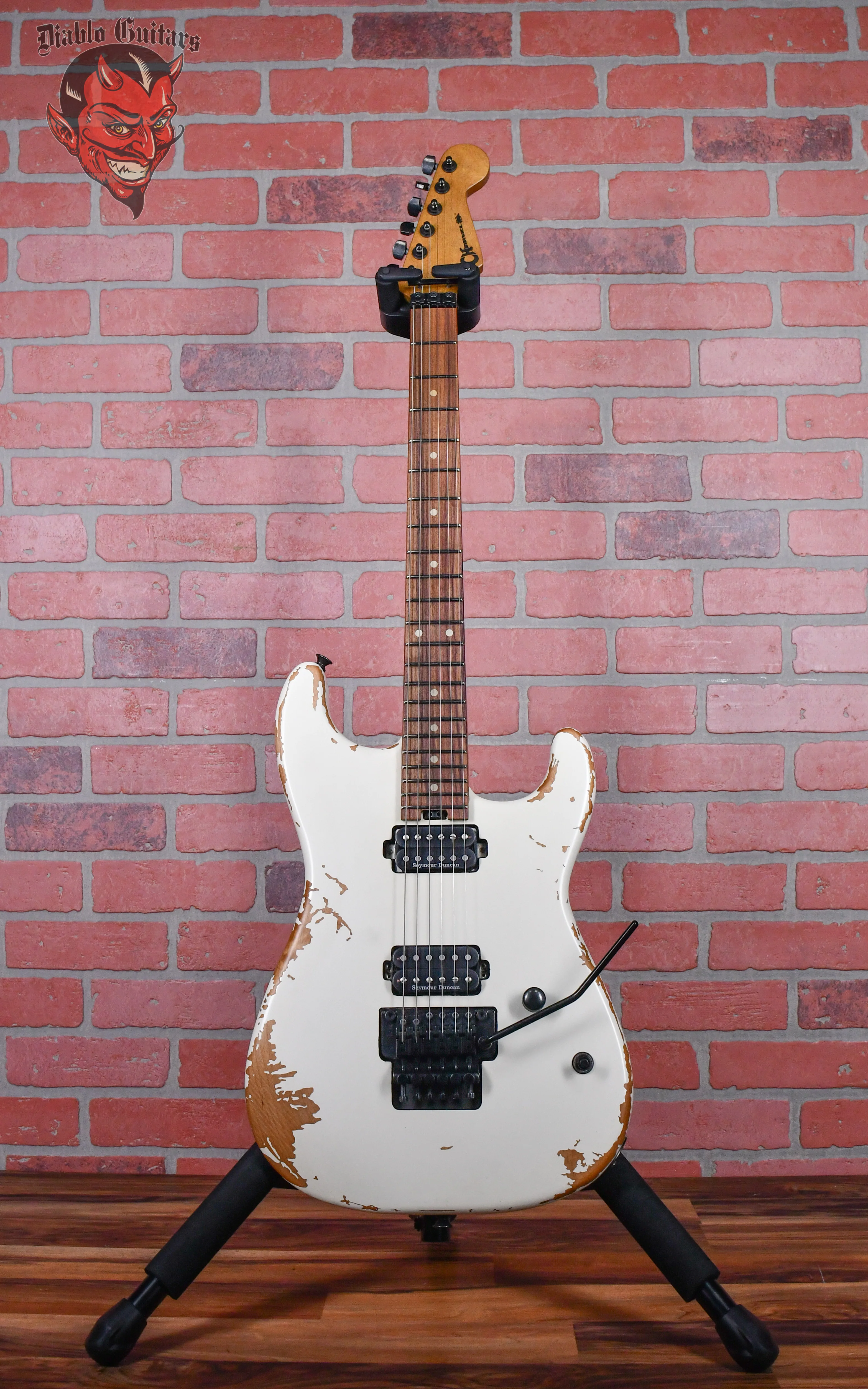 Charvel Pro-Mod Relic San Dimas Style 1 HH FR PF Weathered White 2024 w/Gigbag