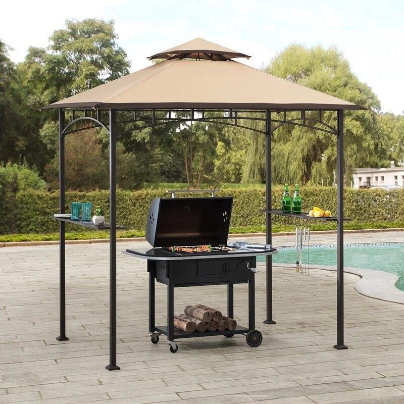 Bayamo 8 Ft. W x 5 Ft. D Steel Grill Gazebo