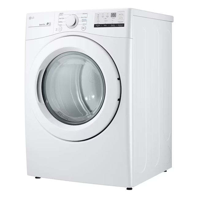 LG 7.4-cu ft Stackable Electric Dryer (White) ENERGY STAR