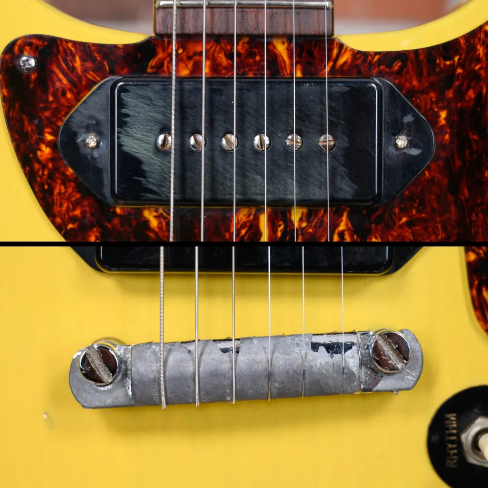 Burny Les Paul Junior FTV-90 Yellow 1973 w/HSC