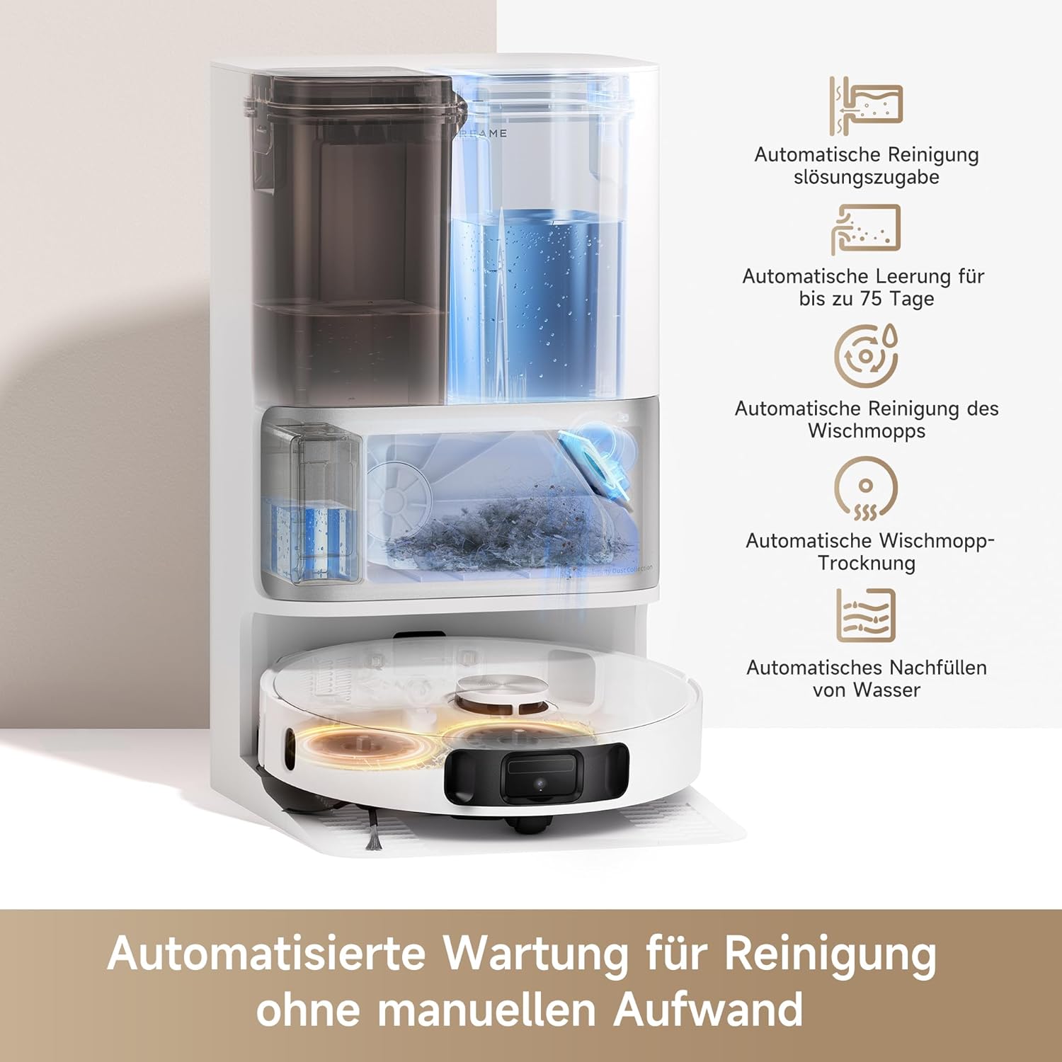 DREAME L10s Ultra Gen 2 Saugroboter mit Wischfunktion