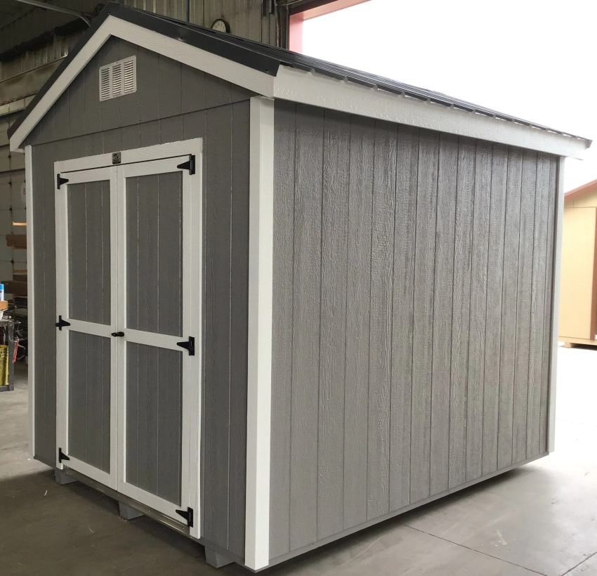 08X10 Utility Ranch Wood Panel Shed