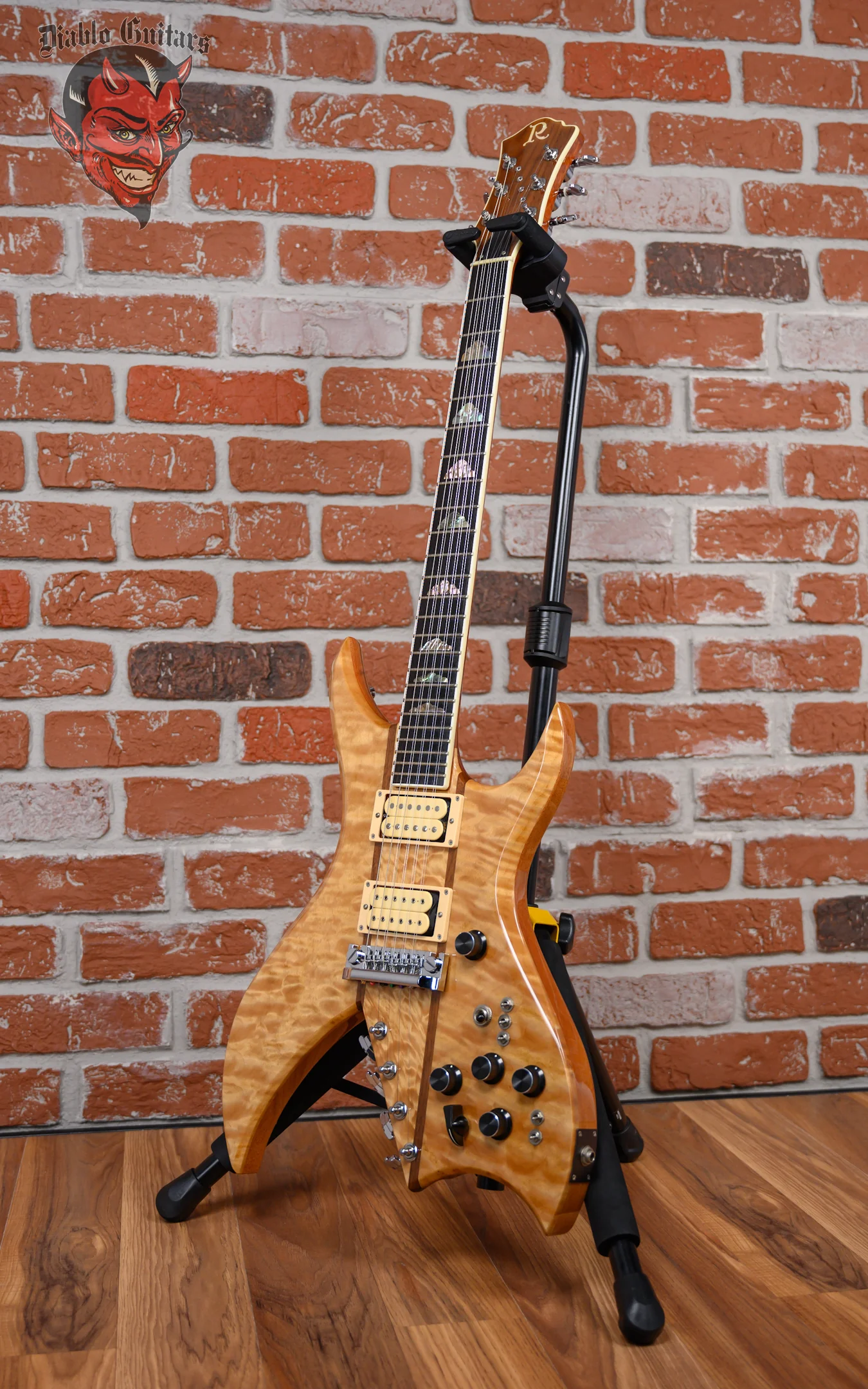 B.C. Rich Bich 10 Supreme Quilted Maple Top Natural 2004 w/OHSC