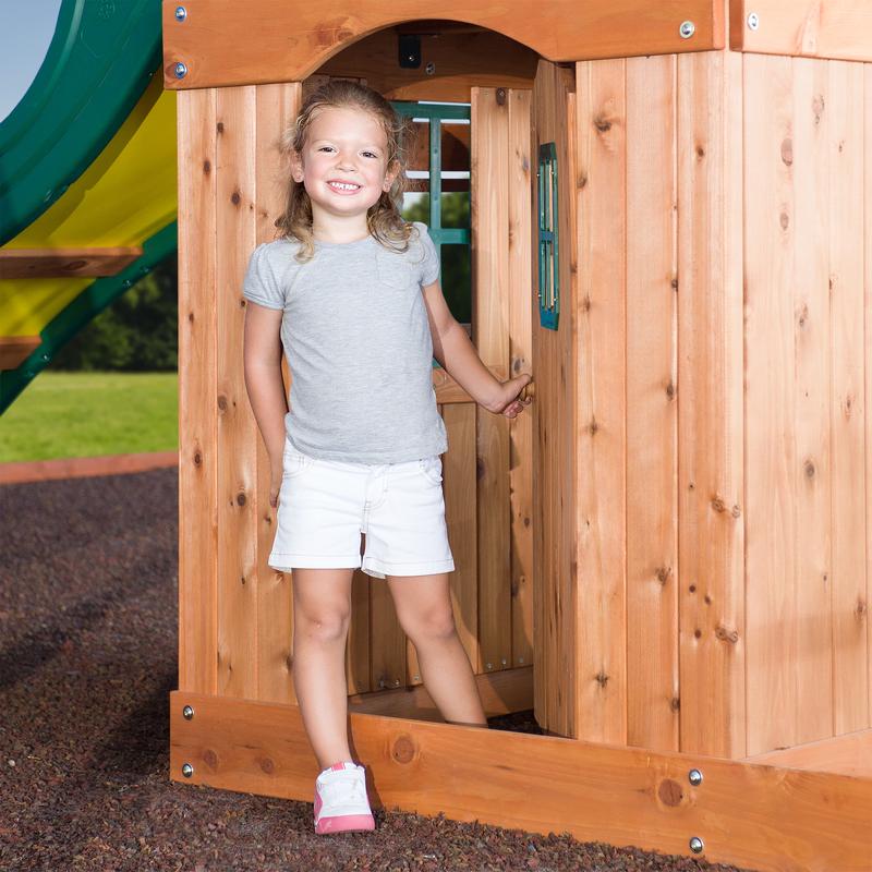 Saratoga Wooden Swing Set