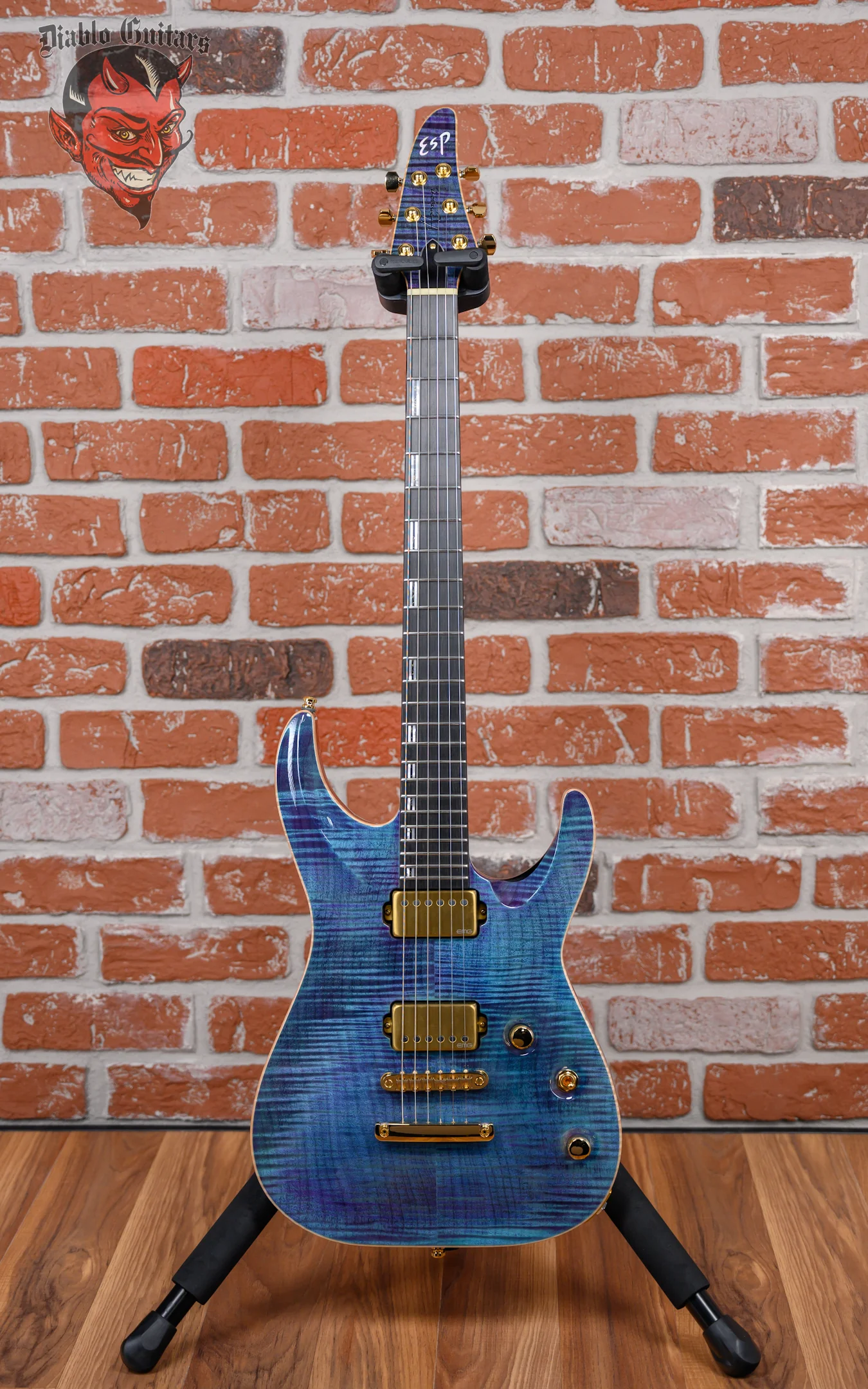 ESP Custom Shop CTM NT FM Horizon Flame Maple Top Indigo Purple 2024 w/OHSC