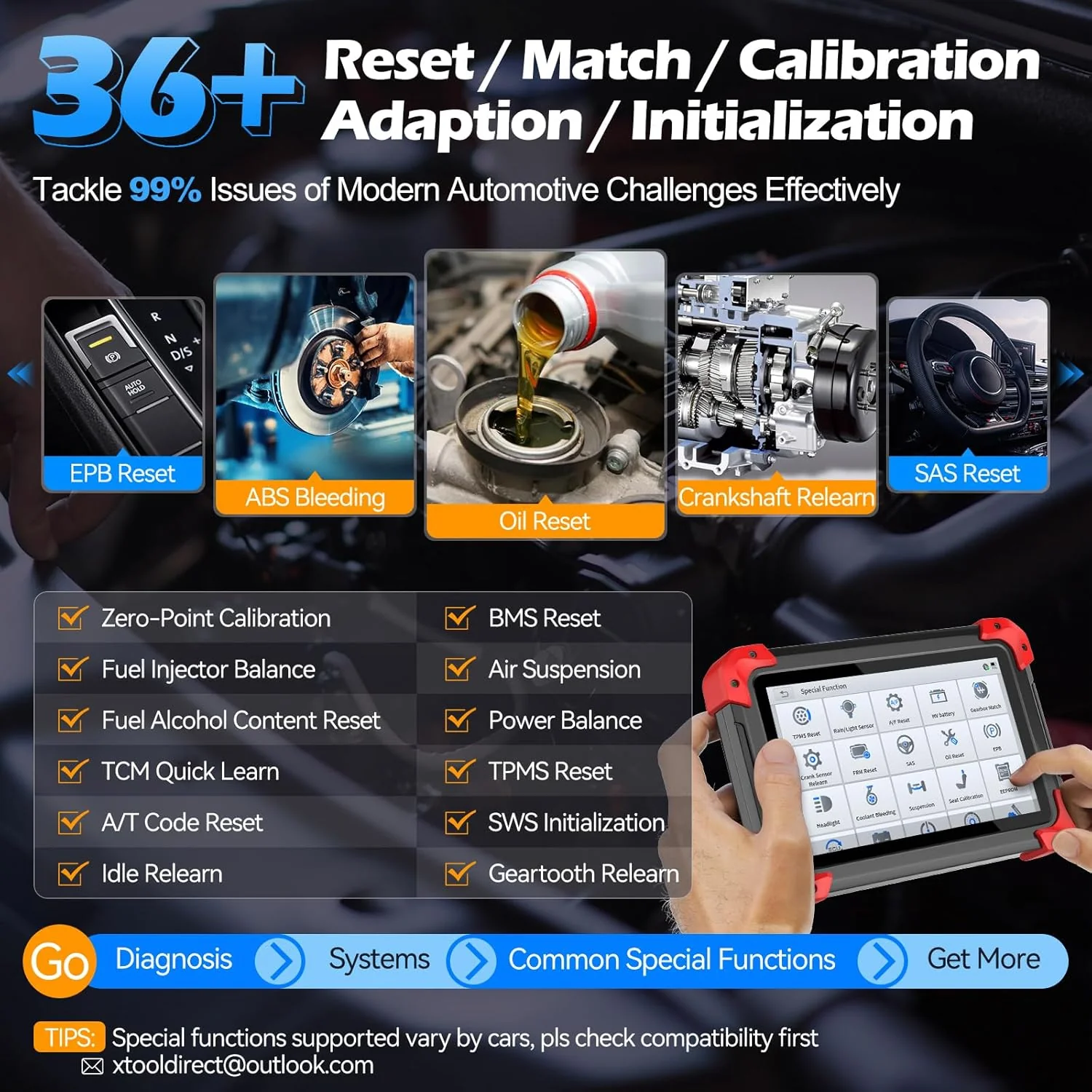 XTOOL D7 OBD2 Scanner Bidirectional Scan Tool, 2025 Scanner for Car, FCA Autoauth, CANFD/DoIP, 36+ Resets, Active Tests, All System Diagnosis, Crank Sensor Relearn, ECU C0ding, 3 Years Updates