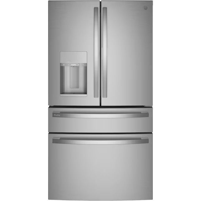 GE Profile 27.9-cu ft Smart French Door Refrigerator with Ice Maker and Door within Door (Fingerprint-resistant Stainless Steel) ENERGY STAR