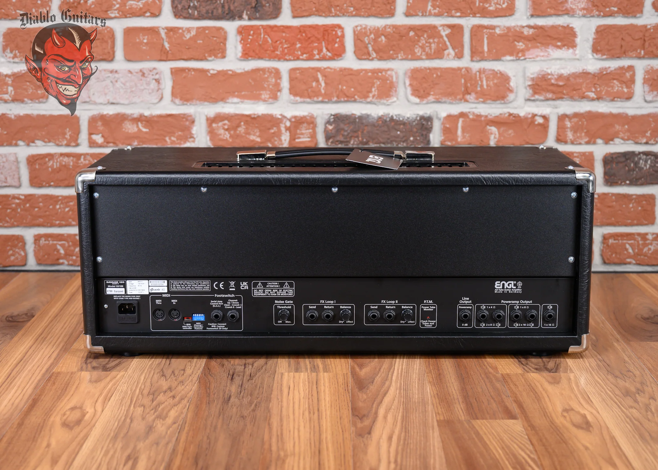 Engl Limited Edition Obscura E-610II-OS Savage 120 MKII  Black Tolex with Red Face Plate and Blue Illumination