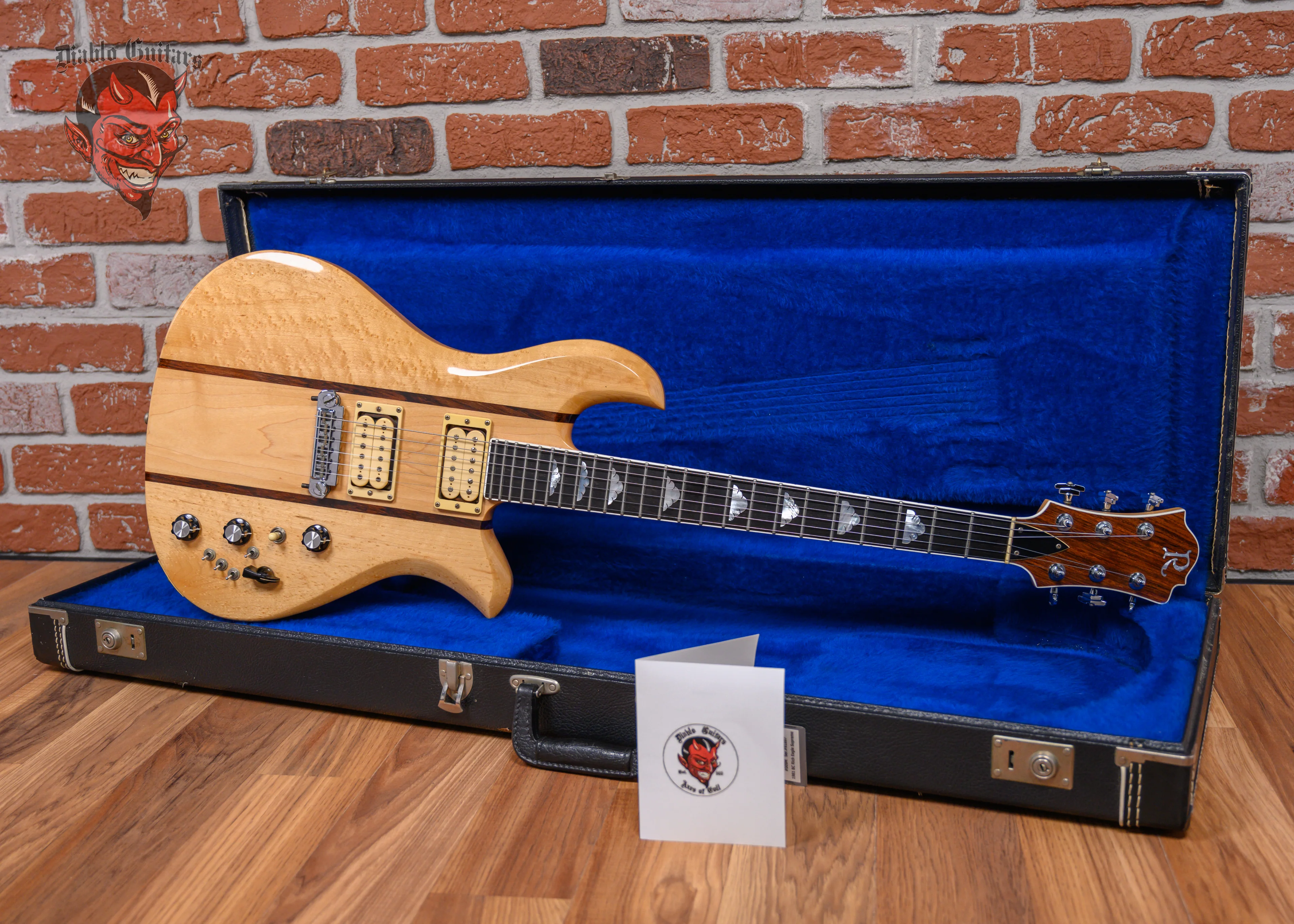 B.C. Rich Eagle Supreme Natural 1980 w/OHSC