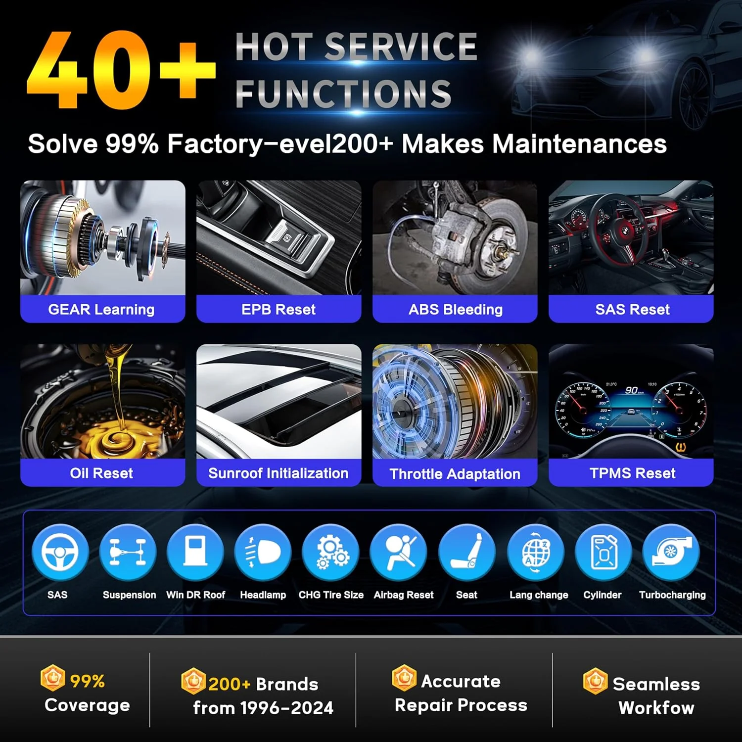 Autel MaxiCheck MX900 OBD2 Scanner, Same as MaxiCOM MK900 MK900BT, Upgrade of MK808 MX808, All System Diagnostic Scan Tool for Cars, 40+ Services, 3000+ Active Tests, CAN FD/DoIP, FCA