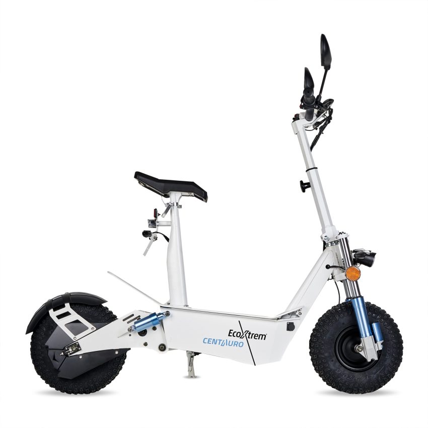 PATINETE ELÉCTRICO CENTAURO MATRICULABLE CON ASIENTO Y PANTALLA LCD XXL BLANCO