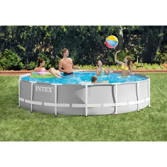Intex - 26720NP - Kit piscine prism frame ronde tubulaire &oslash; 4,27 x 1,07m