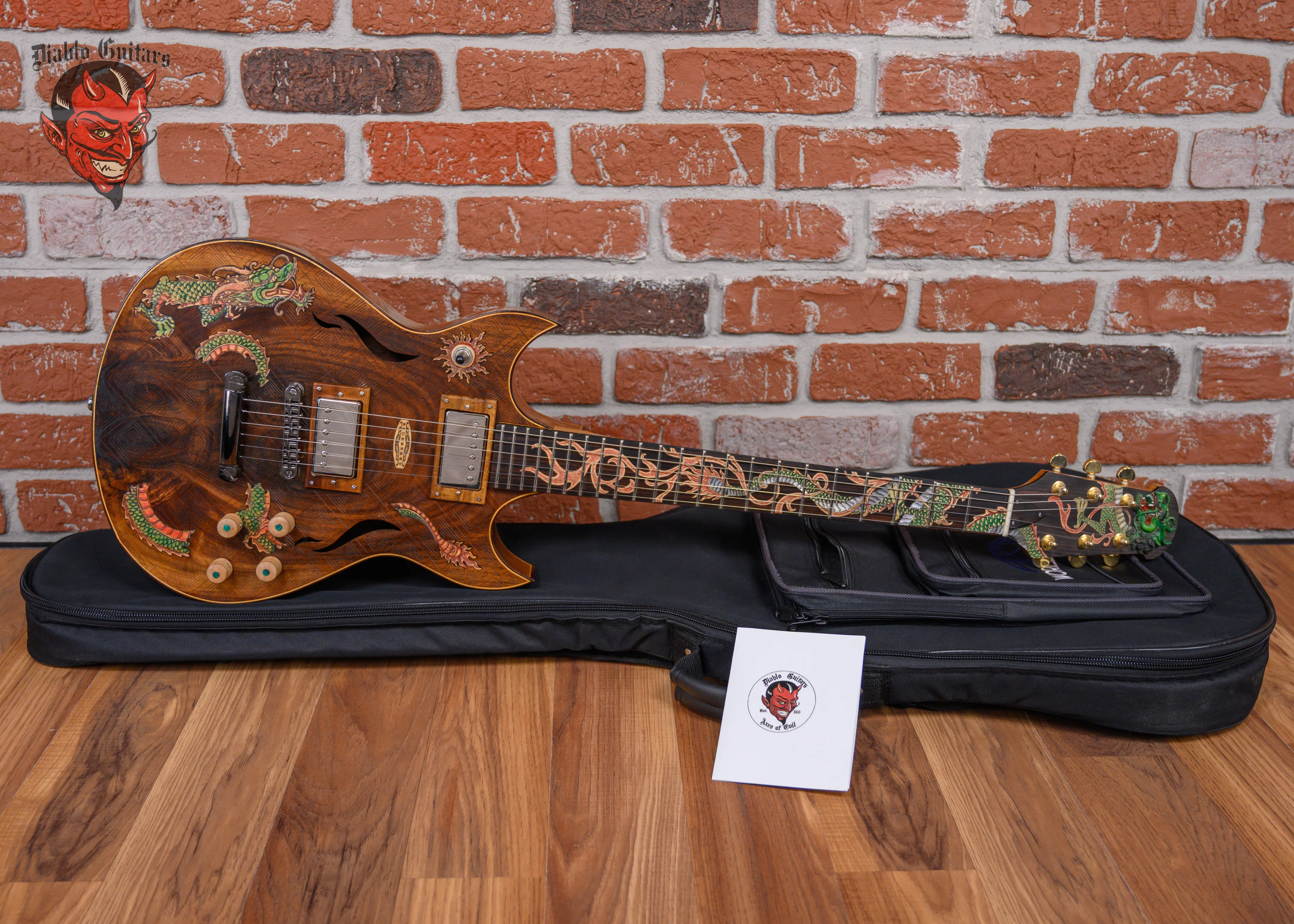 Blueberry Semi-Hollow Dragon Natural 2022 w/Gigbag