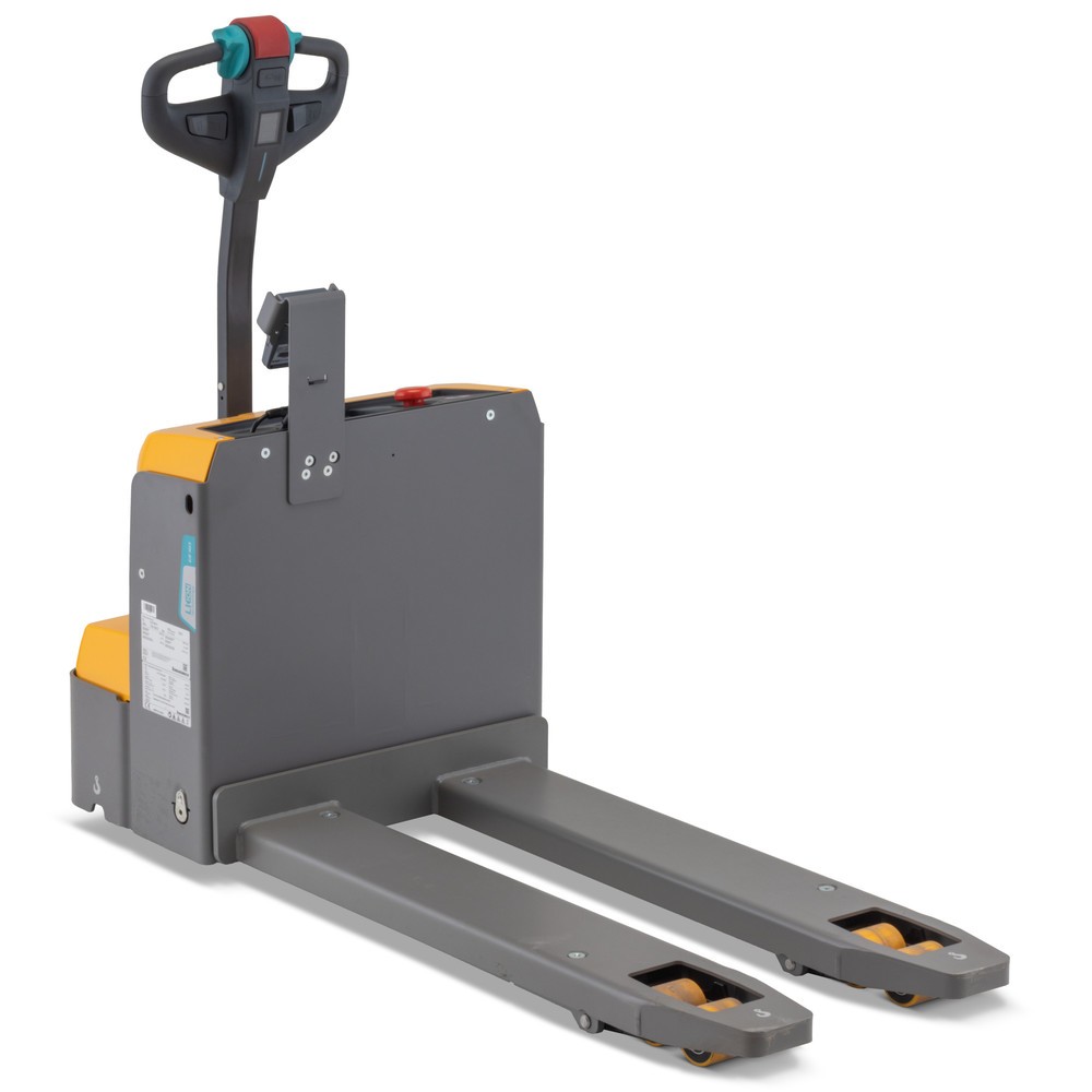 Jungheinrich EJE M13 electric pallet truck with scales, capacity 1,300 kg, lithium-ion