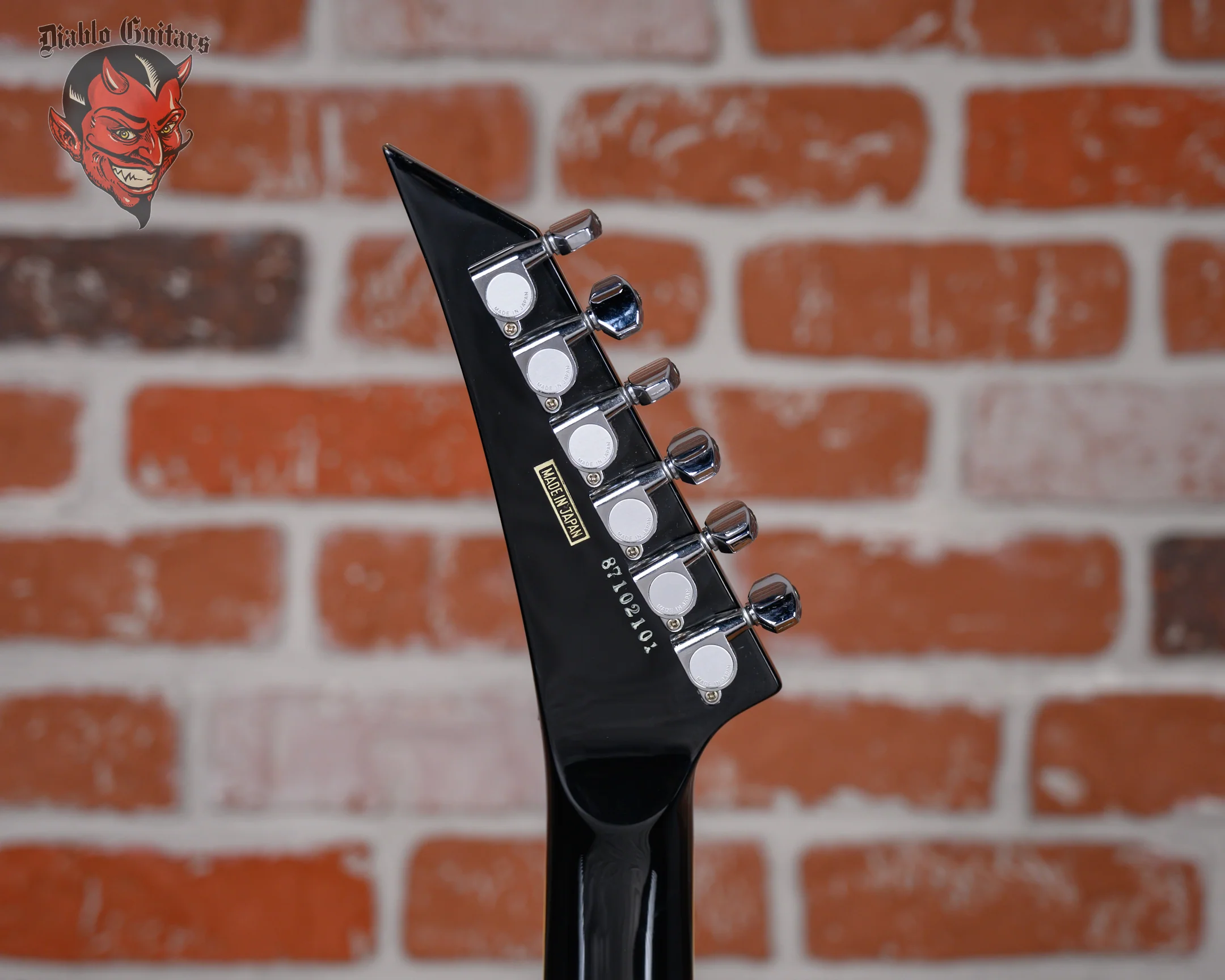 ESP M-1 Custom Pre Lawsuit Headstock Black 1987 w/OHSC