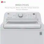 4.3 Cu. Ft. Top Load Washer in White with 4-Way Agitator, NeveRust Drum and TurboDrum Technology