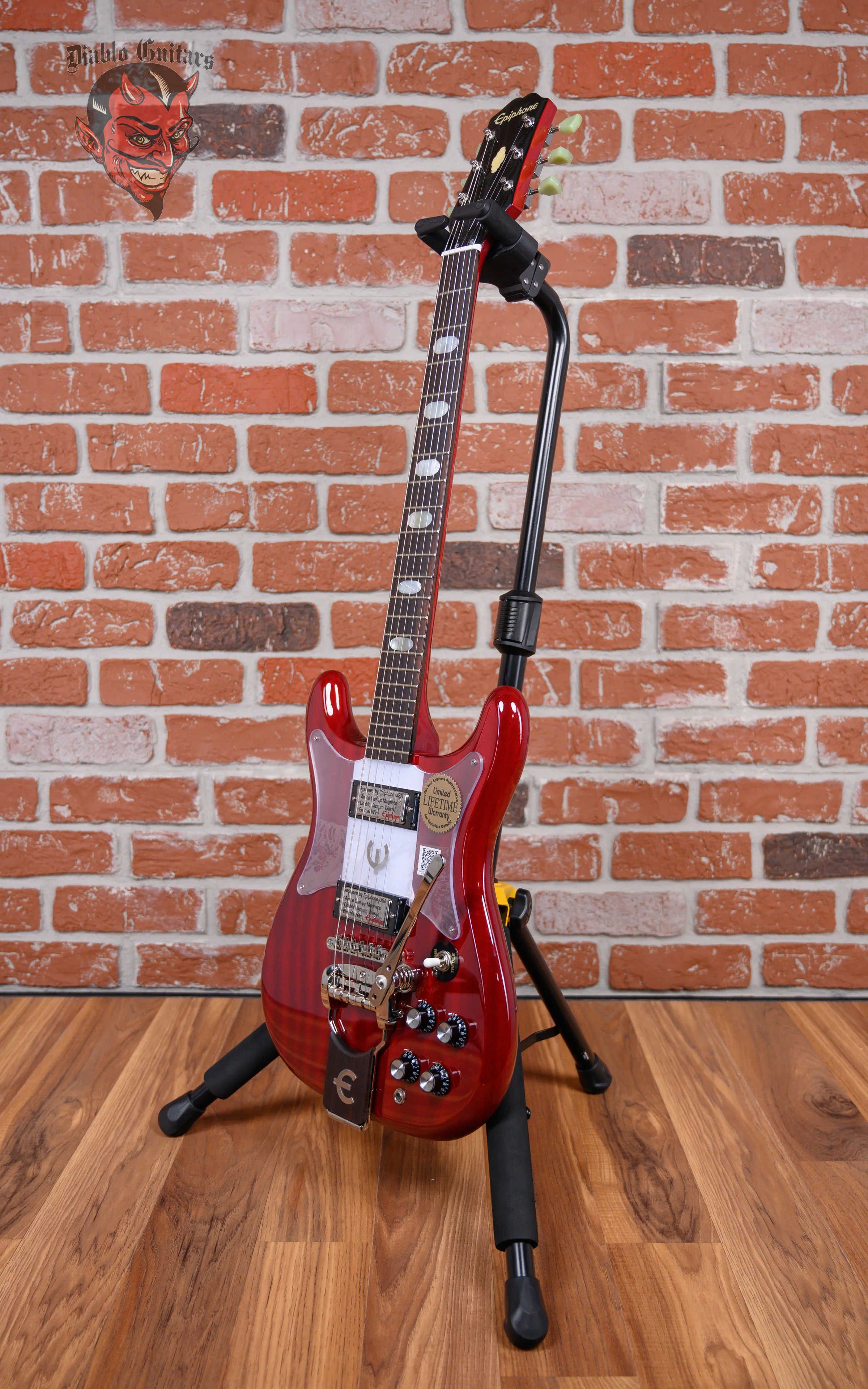 Epiphone 50th Anniversary 1962 Crestwood Custom Reissue Cherry 2014 w/OHSC