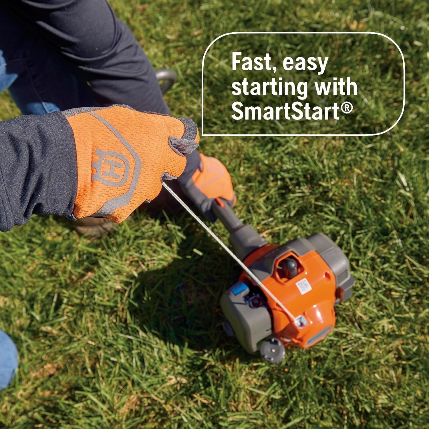 Husqvarna 122LKE Gas Edger, Multi-Purpose Tool with Lawn Edger Attachment, Features 6-Inch Adjustable Wheel and Curved Shaft