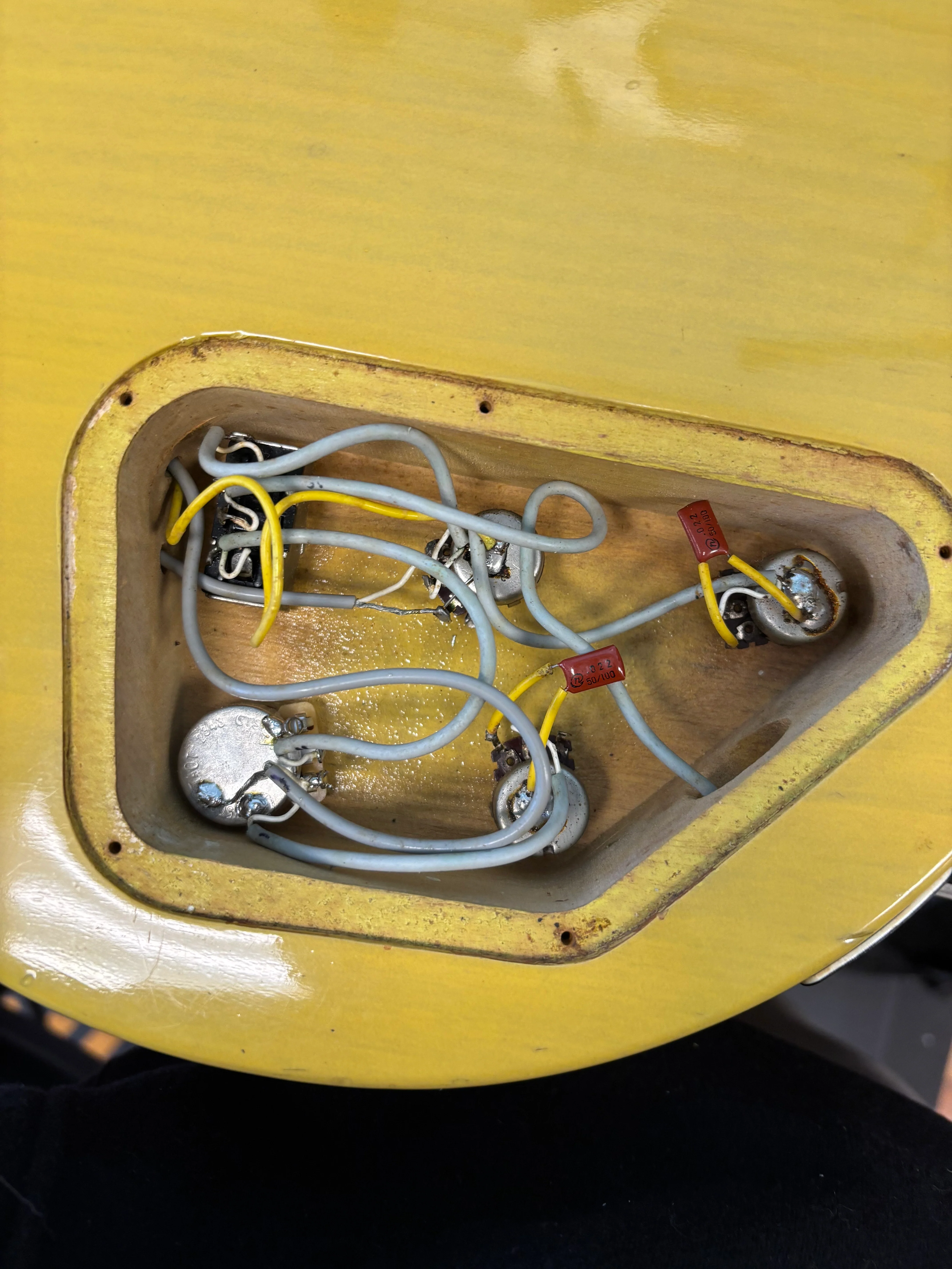 Burny Les Paul Junior FTV-90 Yellow 1973 w/HSC