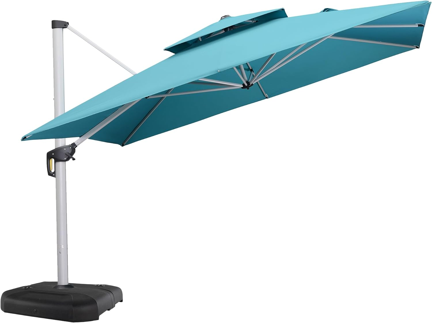 14pieds Solar-powered LED parasol