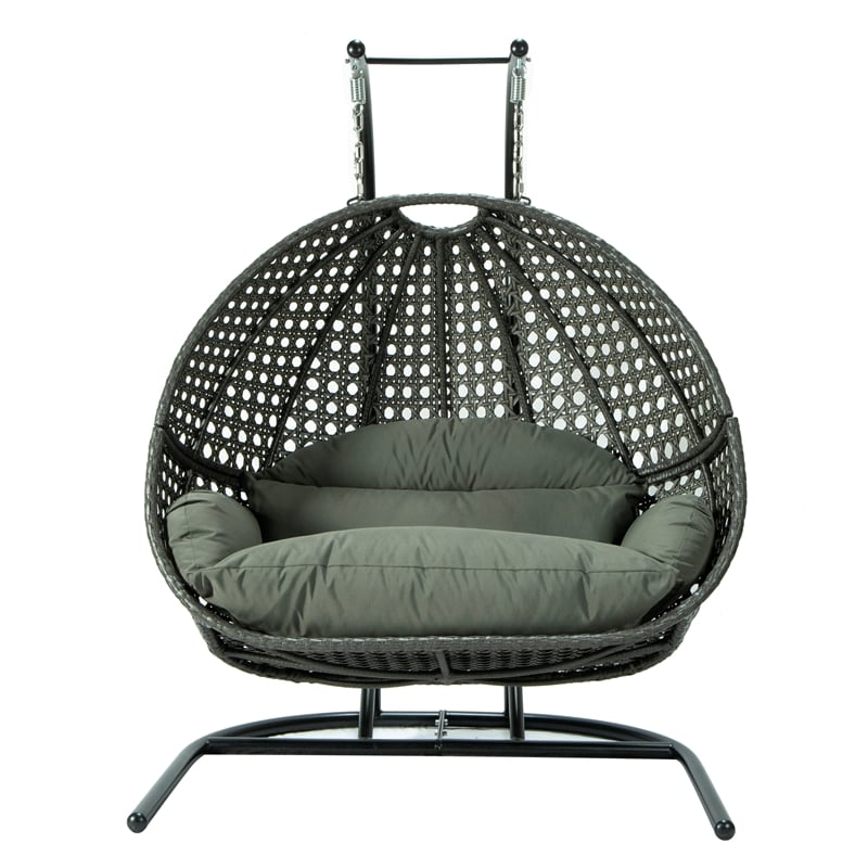 2-Person Wicker Hanging Swing Chair