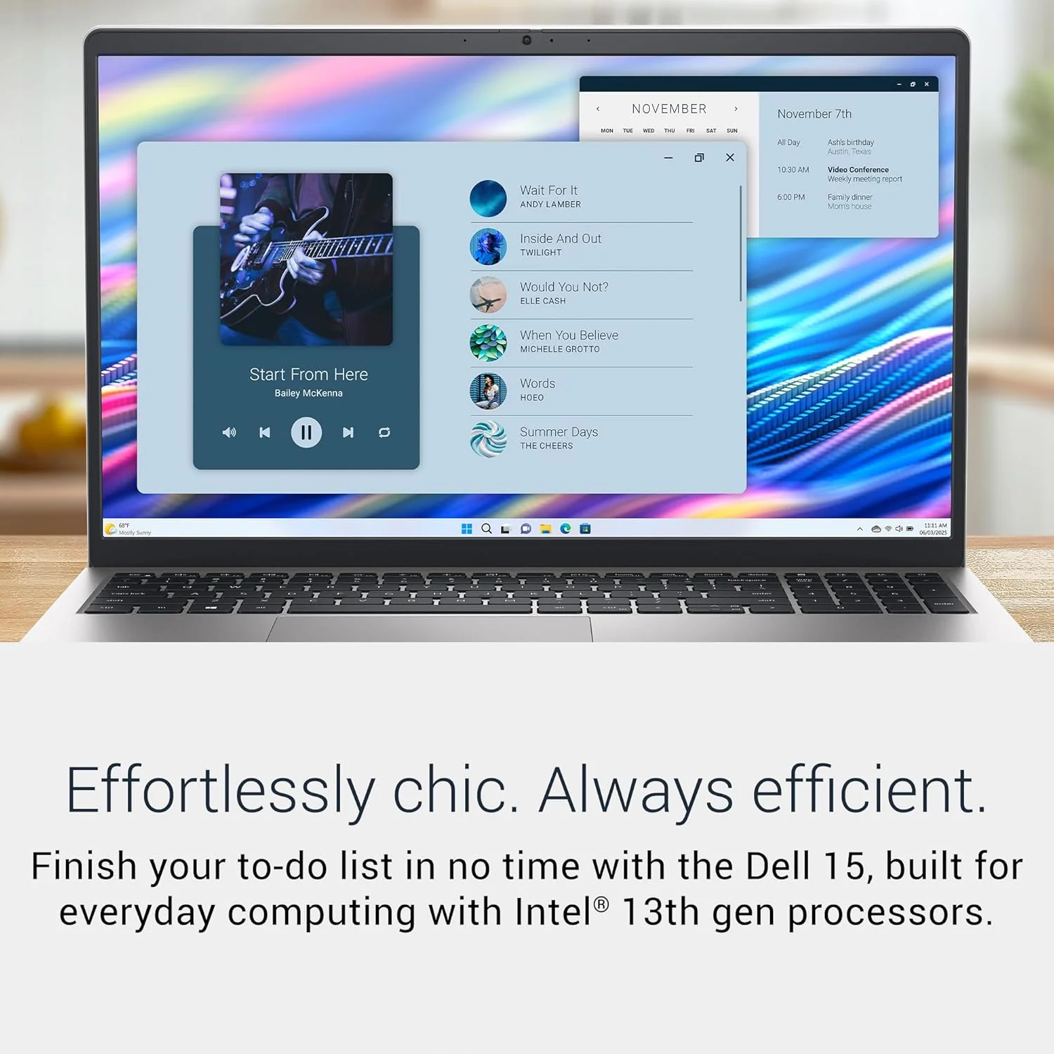 Dell 15 Laptop DC15250-15.6-inch FHD 120Hz Display, 13th Gen Intel Core i7-1355U, 16GB DDR4 RAM, 512GB SSD, Intel UHD Graphics, Windows 11 Home, Onsite Service - Platinum Silver