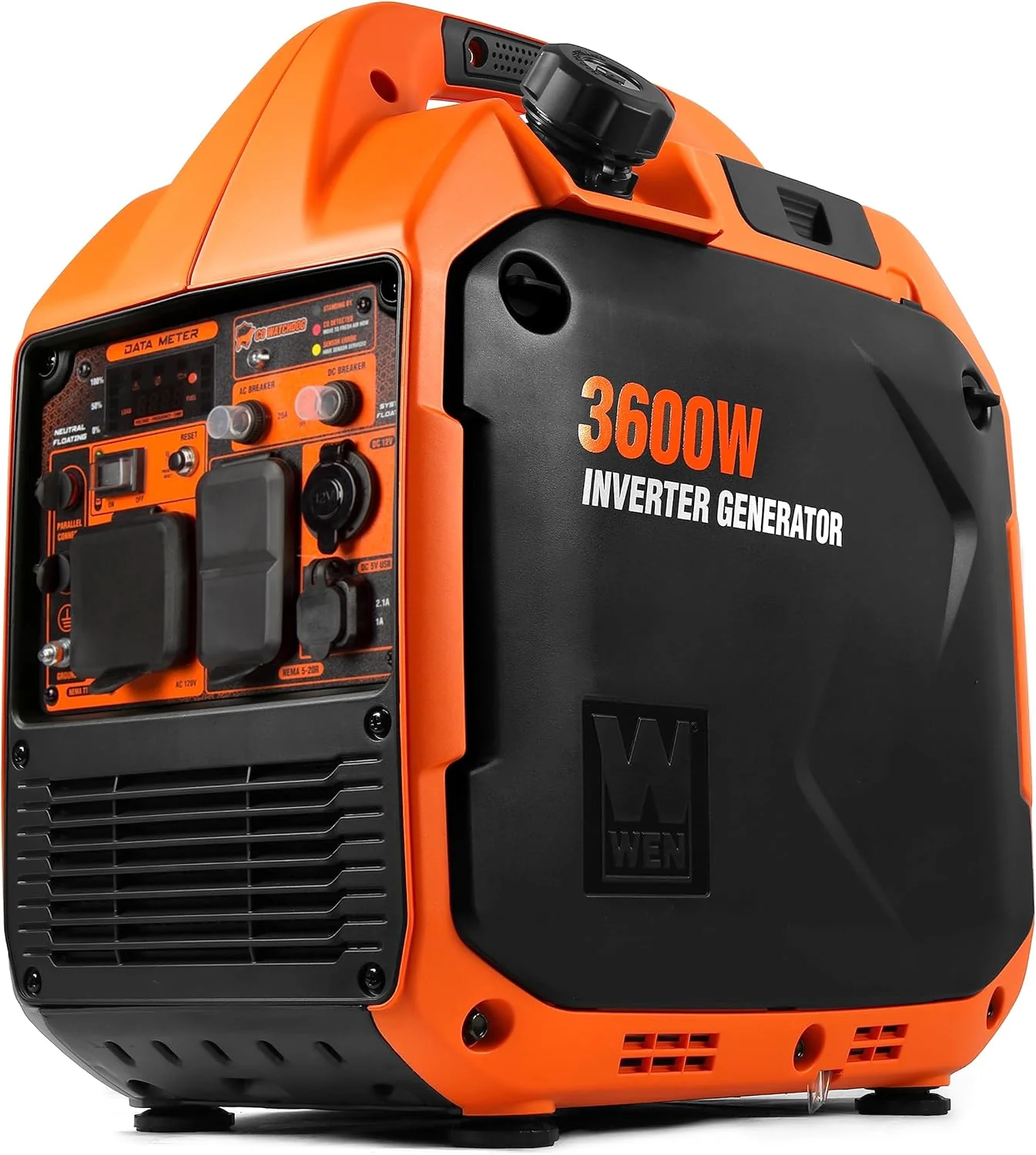 WEN 3600-Watt Portable Inverter Generator, RV-Ready, Quiet and Lightweight with Fuel Shut Off (56360i)
