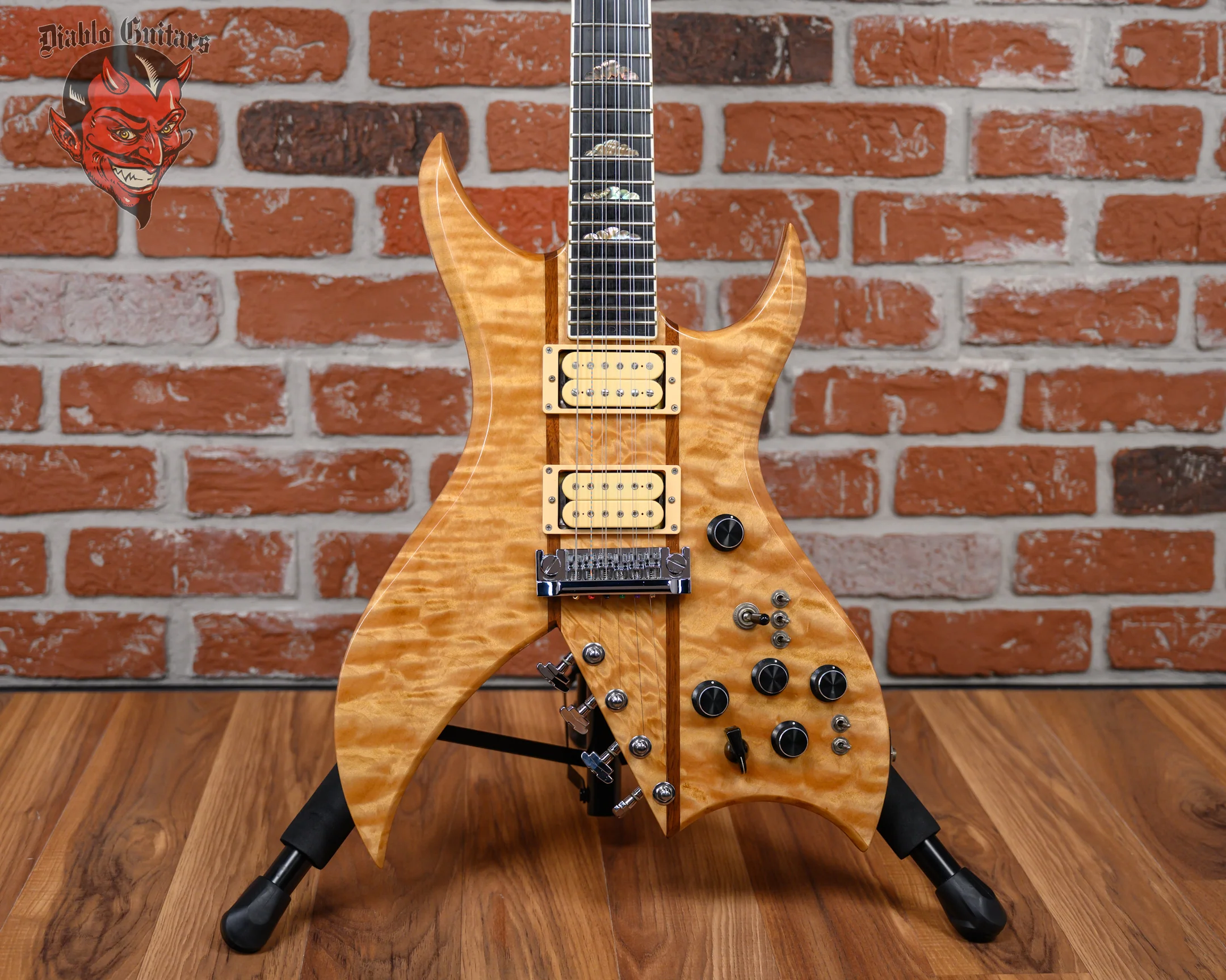 B.C. Rich Bich 10 Supreme Quilted Maple Top Natural 2004 w/OHSC