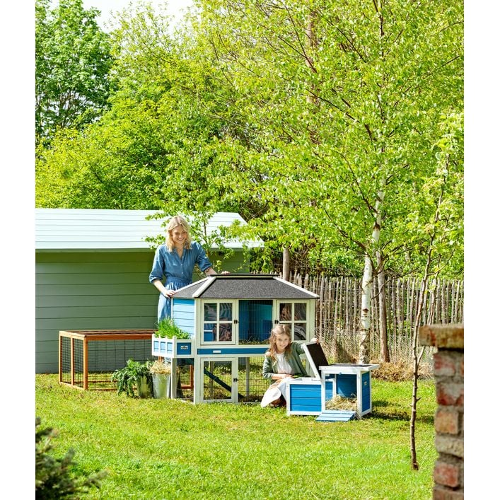 Dehner Lieblinge Nagerheim Palazzo, blau, ca. B145/H121/T72 cm