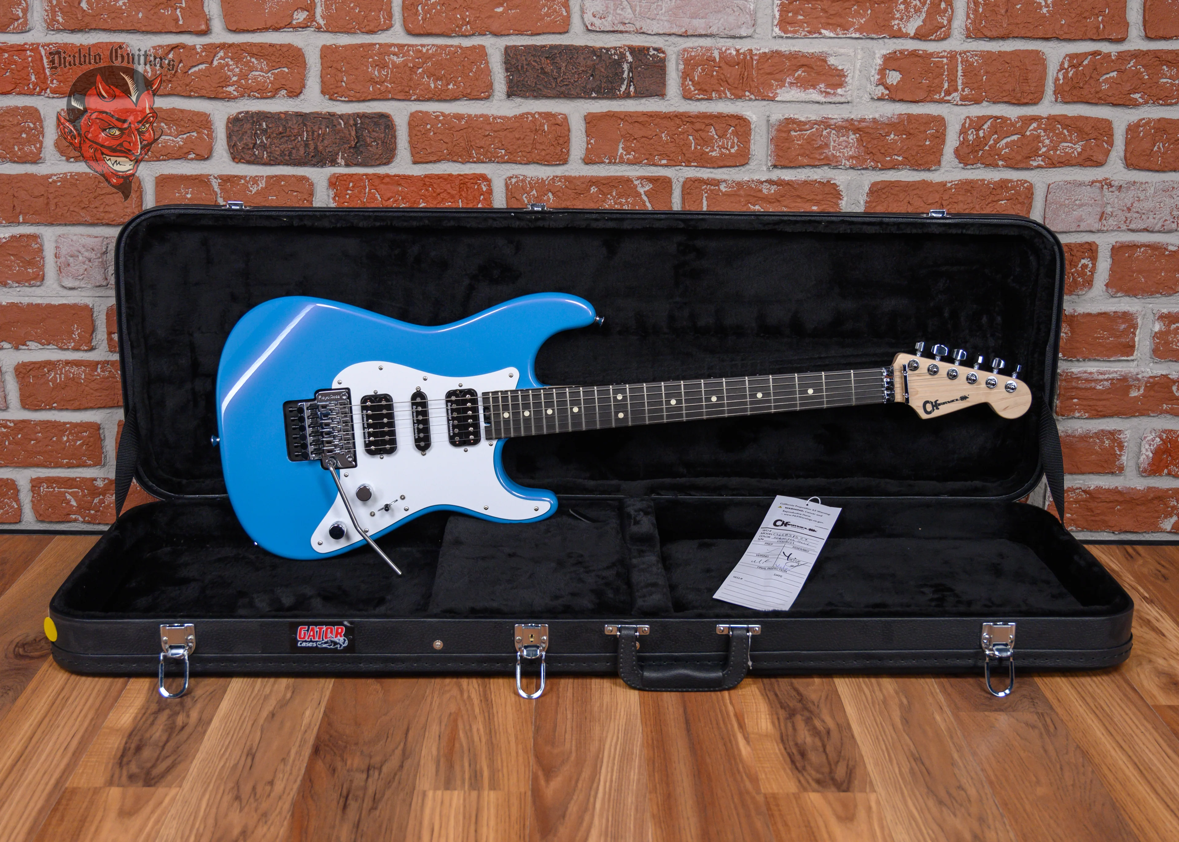 Charvel Pro-Mod So-Cal Style 1 HSH FR E Robin's Egg Blue w/Free Gator Case (B-stock)