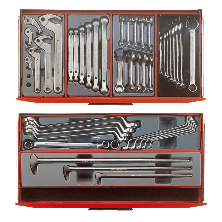 Teng Tools 1001-Piece Black Mega Master Hybrid Hand Tool Set - TCMM1001BK