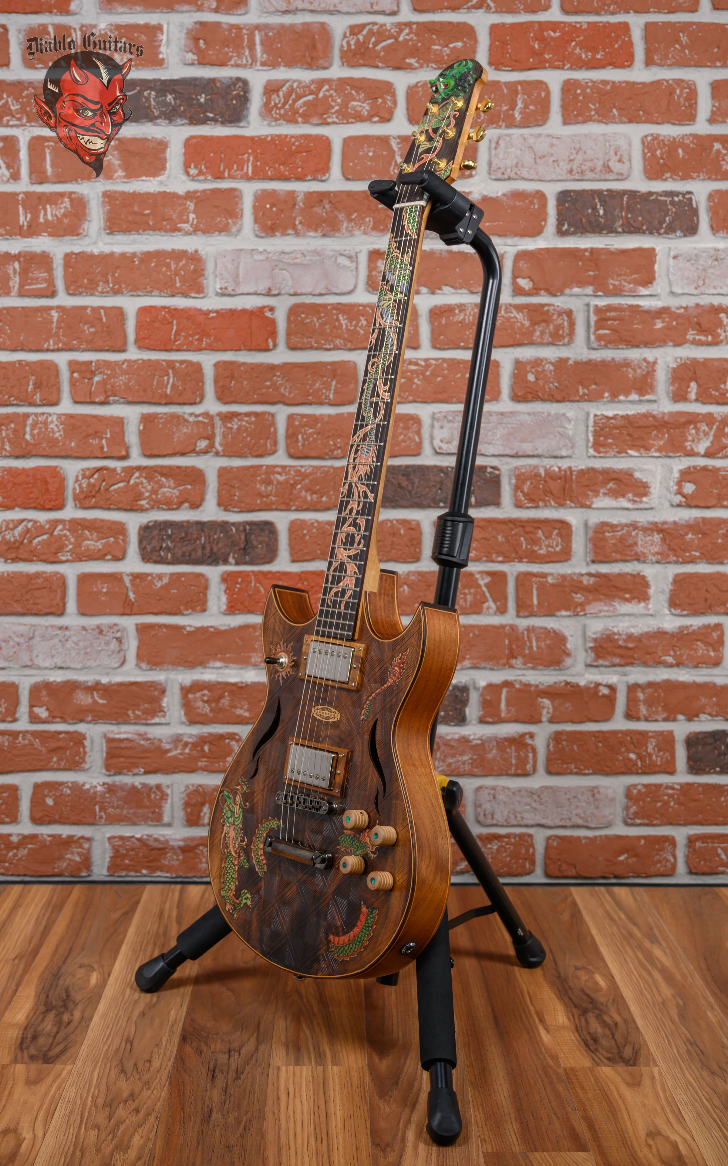 Blueberry Semi-Hollow Dragon Natural 2022 w/Gigbag